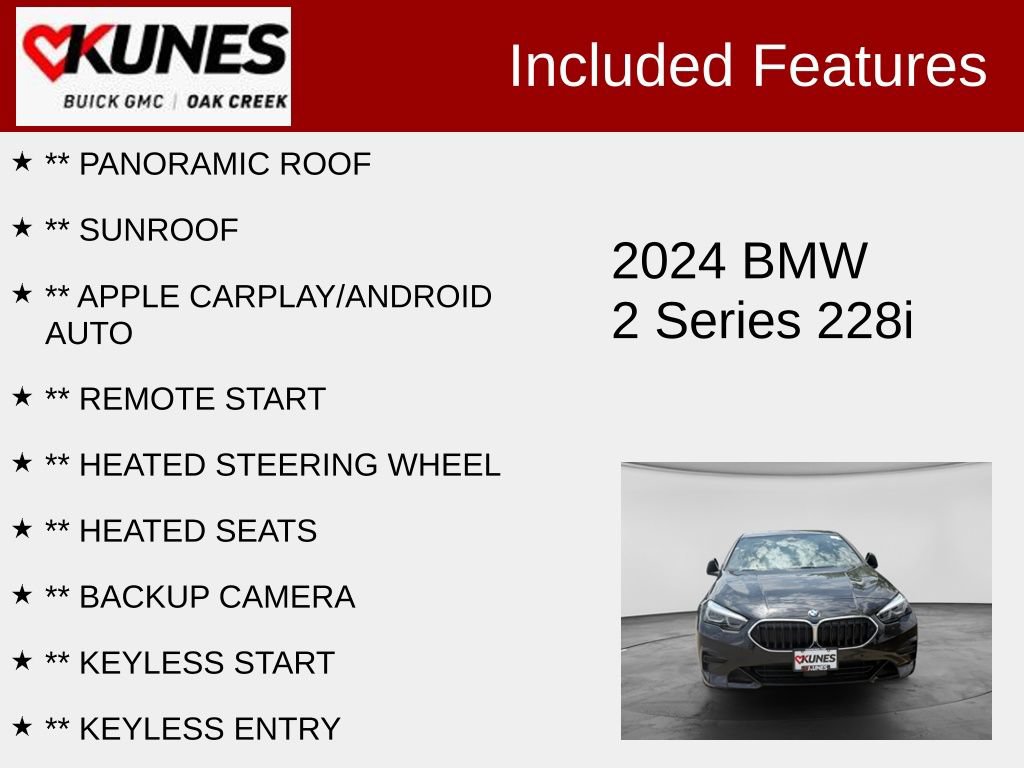 Used 2024 BMW 228i Gran Coupe FWD image 2