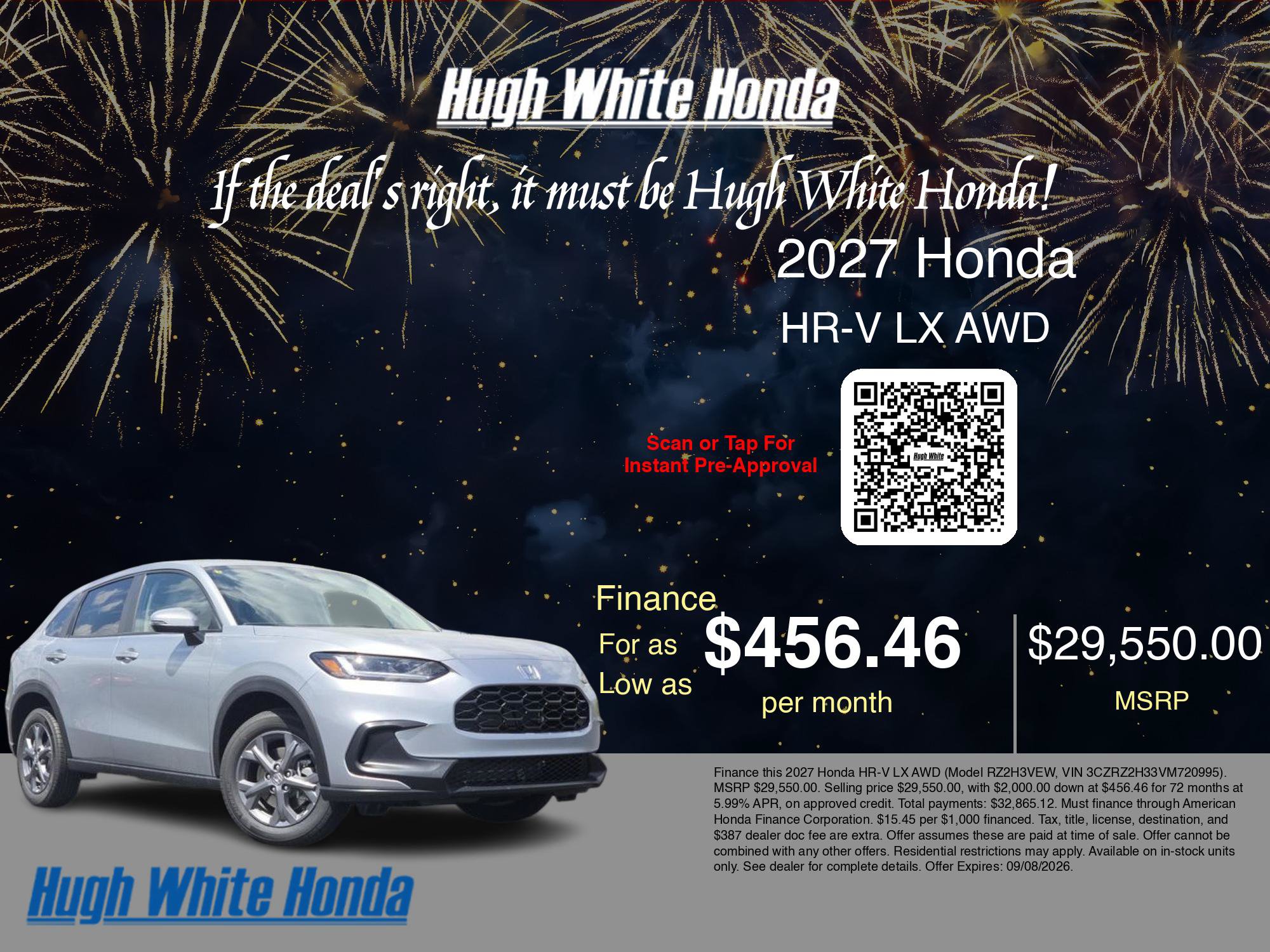New 2027 Honda HR-V LX image 7