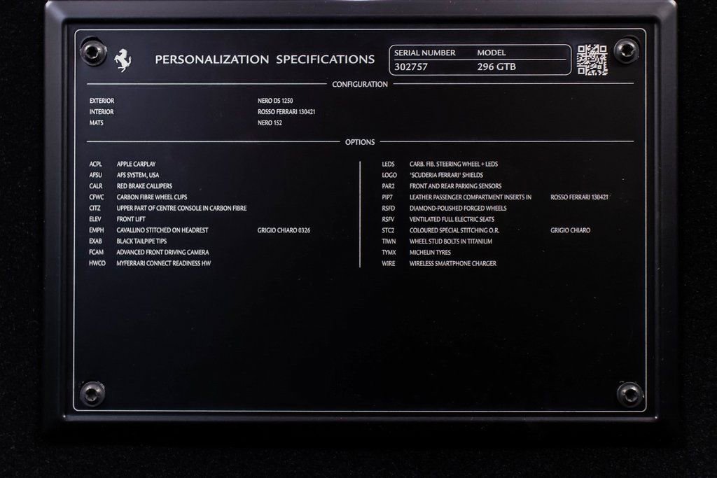 Certified 2024 Ferrari 296 GTB image 57