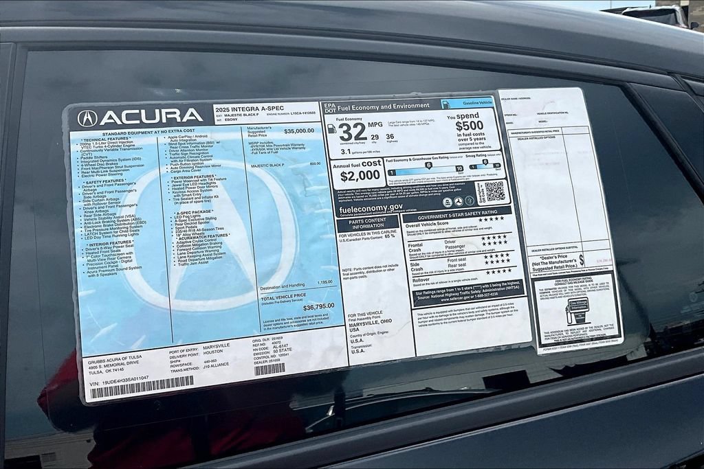 New 2025 Acura Integra A-Spec FWD image 30