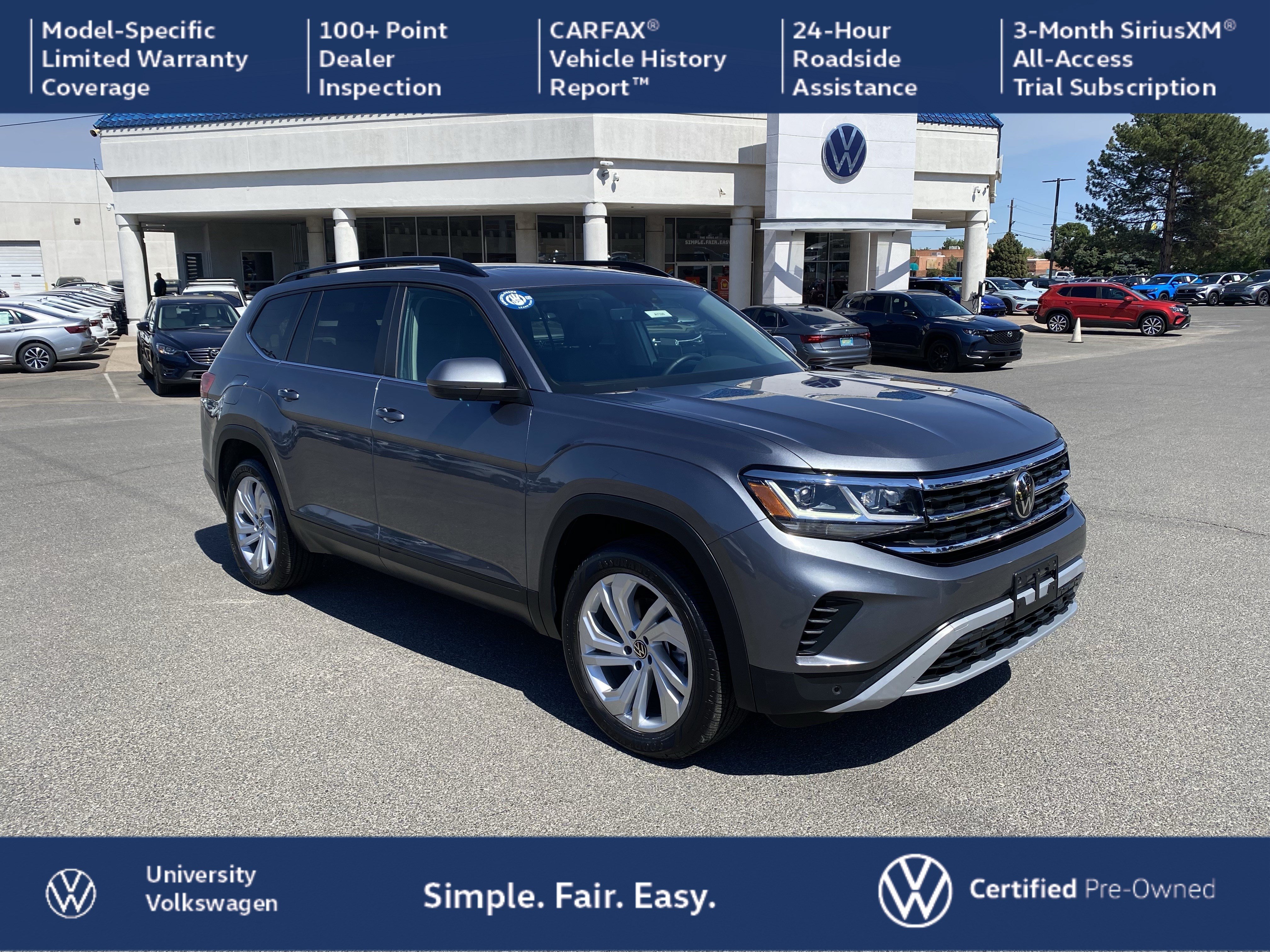 Certified 2023 Volkswagen Atlas SE w/ Panoramic Sunroof Package