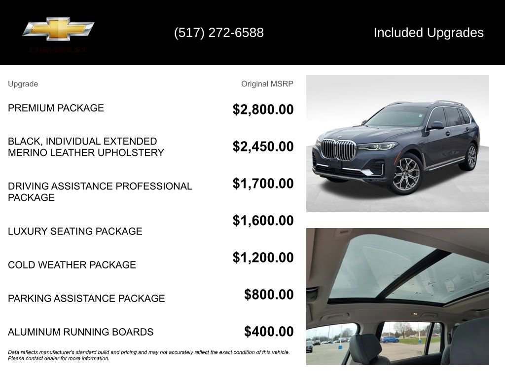 Used 2020 BMW X7 xDrive40i w/ Premium Package AWD/4WD image 5