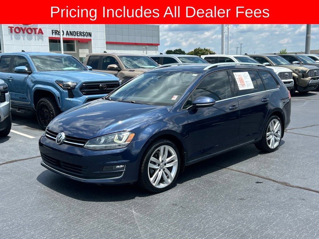 Used 2015 Volkswagen Golf TDI SEL w/ Lighting Package (SEL) FWD image 1
