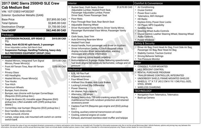 Used 2017 GMC Sierra 2500 SLE w/ Suspension Package, Off-Road image 13