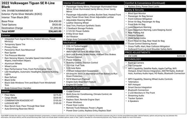 Used 2022 Volkswagen Tiguan SE R-Line image 5