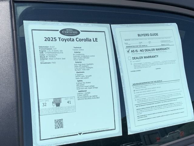 Used 2025 Toyota Corolla LE FWD image 36