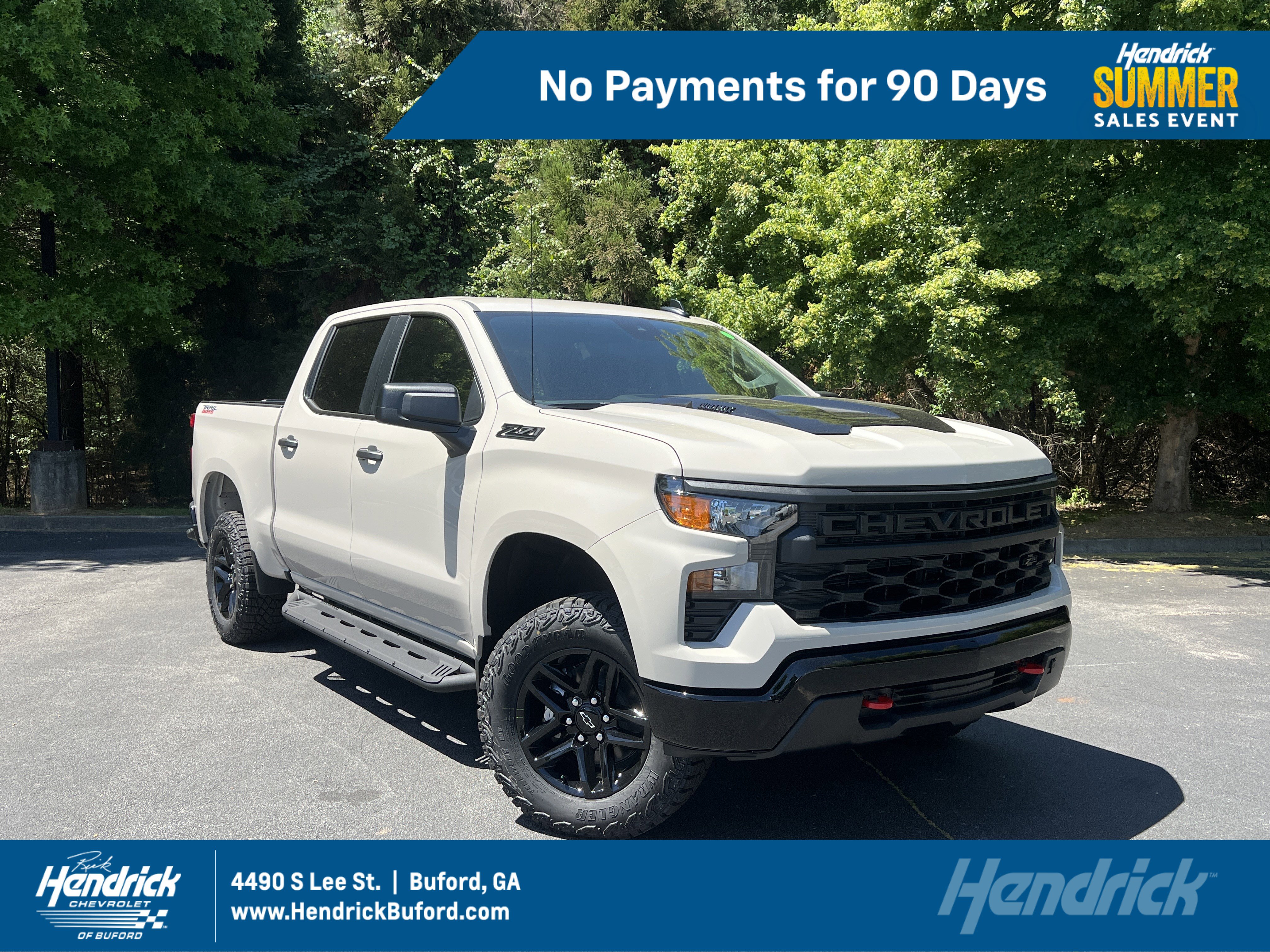 New 2026 Chevrolet Silverado 1500 Custom Trail Boss w/ LPO, Dark Essentials Package AWD/4WD image 1