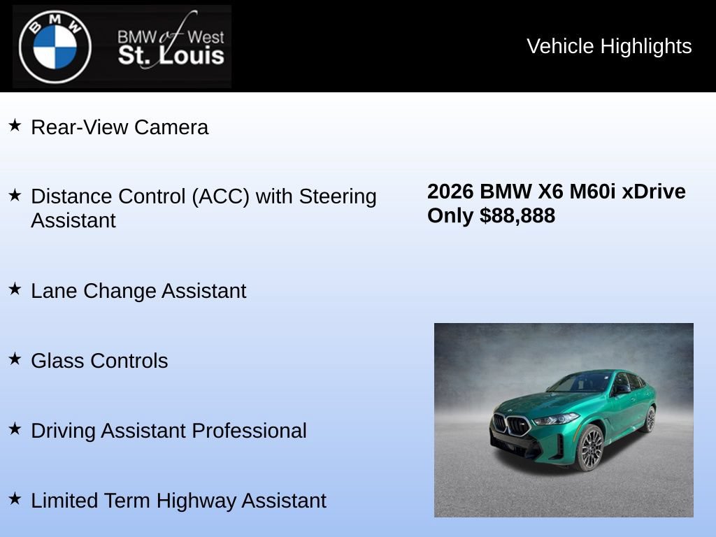 Used 2026 BMW X6 M60i AWD/4WD image 16