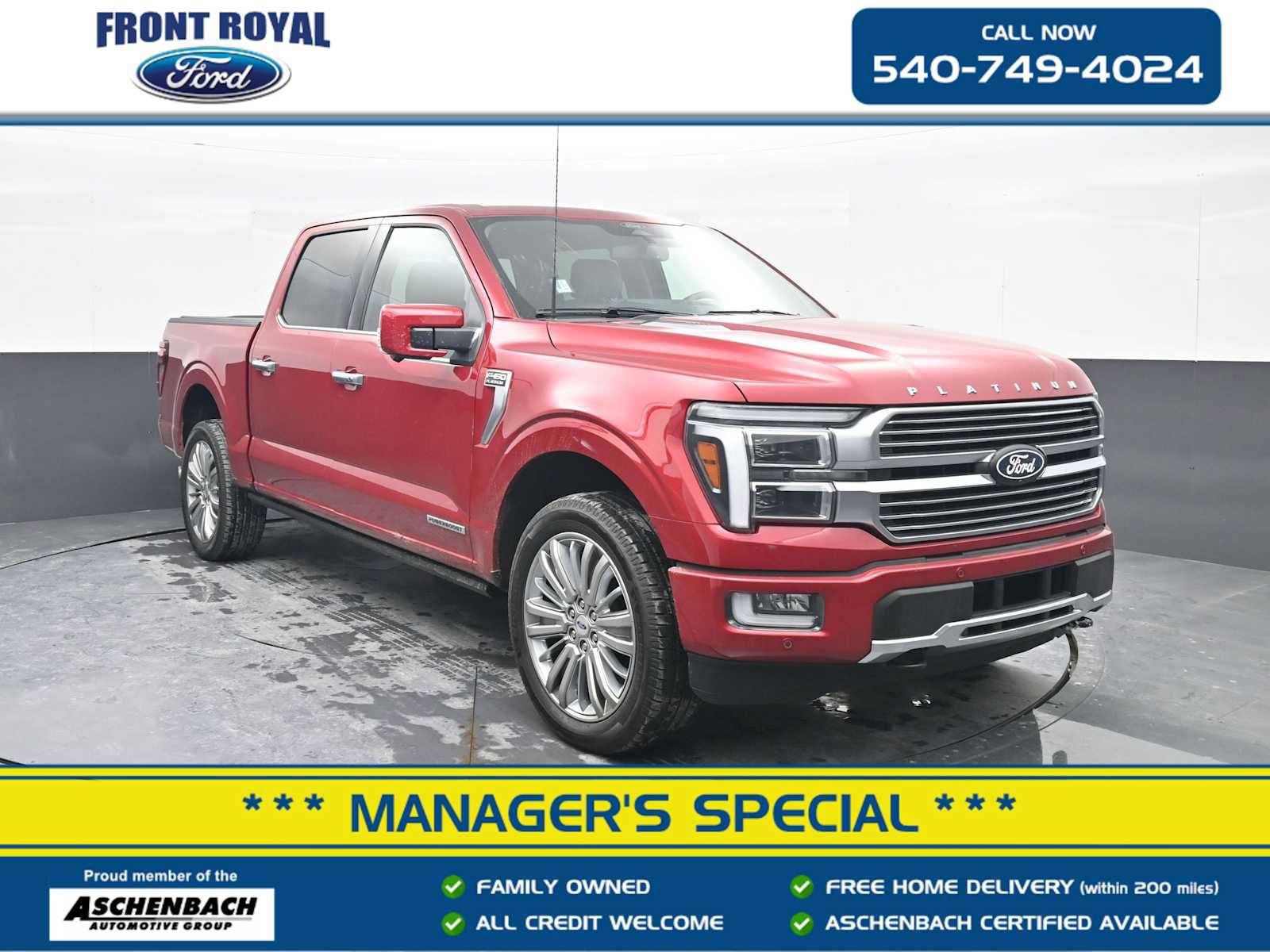 Used 2025 Ford F150 Platinum w/ Equipment Group 703A Plus image 1