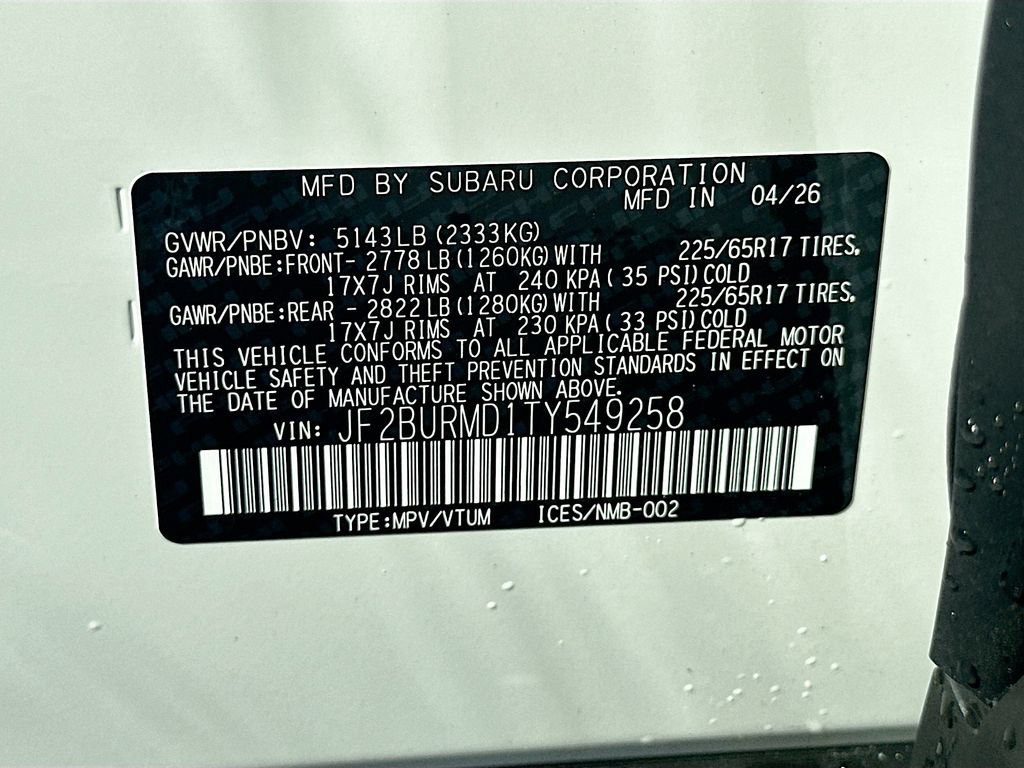 New 2026 Subaru Outback Wilderness AWD/4WD image 30