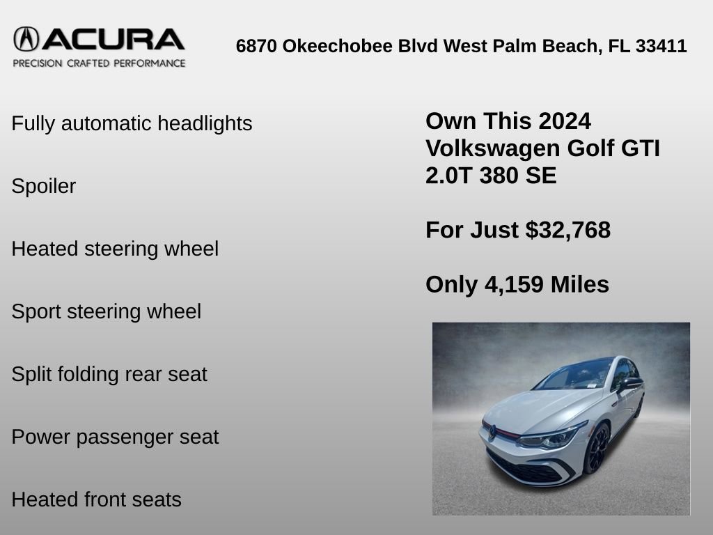 Used 2024 Volkswagen GTI SE FWD image 12