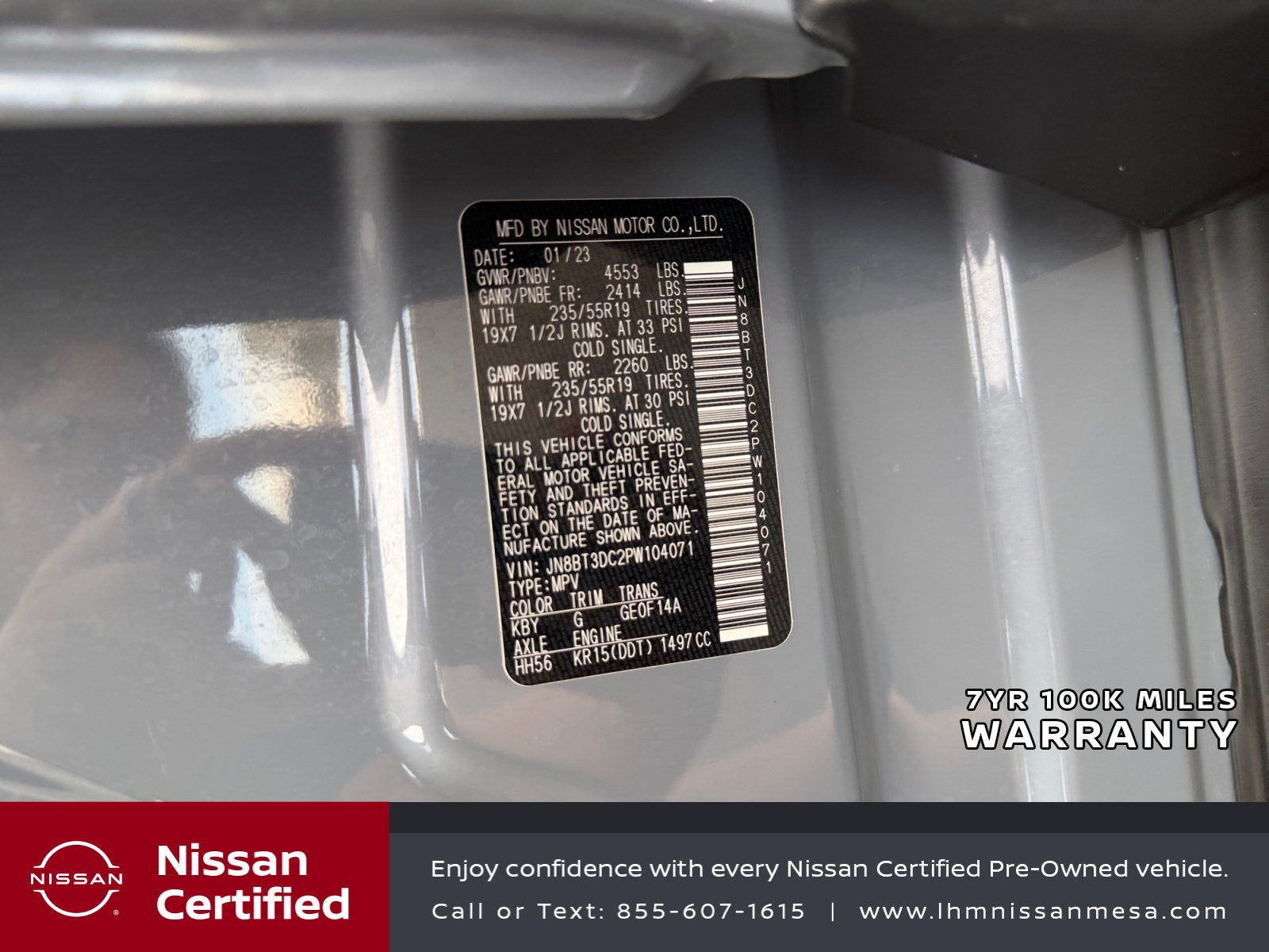 Certified 2023 Nissan Rogue Platinum w/ Platinum Premium Package FWD image 33
