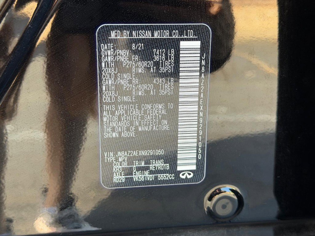 Used 2022 INFINITI QX80 Luxe w/ All-Season Package AWD/4WD image 27