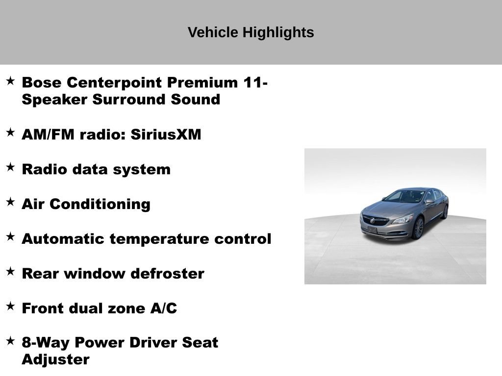 Used 2017 Buick LaCrosse Essence w/ Dynamic Driver Package FWD image 16