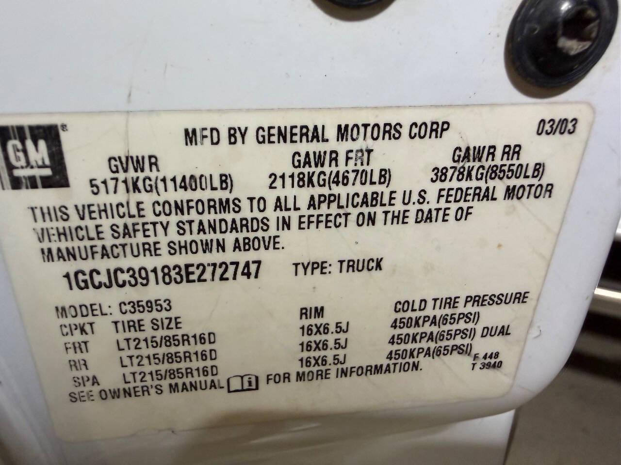 Used 2003 Chevrolet Silverado 3500 LS RWD image 36