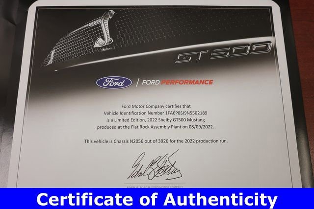 Used 2022 Ford Mustang Shelby GT500 w/ Carbon Fiber Track Pack image 8