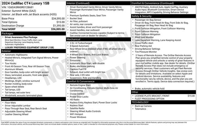 Used 2024 Cadillac CT4 Luxury image 24