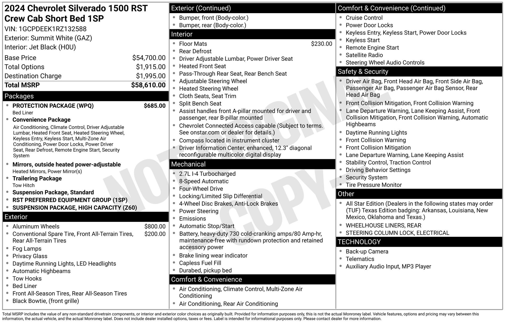 Certified 2024 Chevrolet Silverado 1500 RST w/ Protection Package image 4