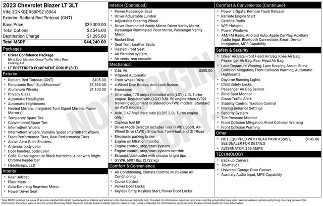 Certified 2023 Chevrolet Blazer LT FWD image 34