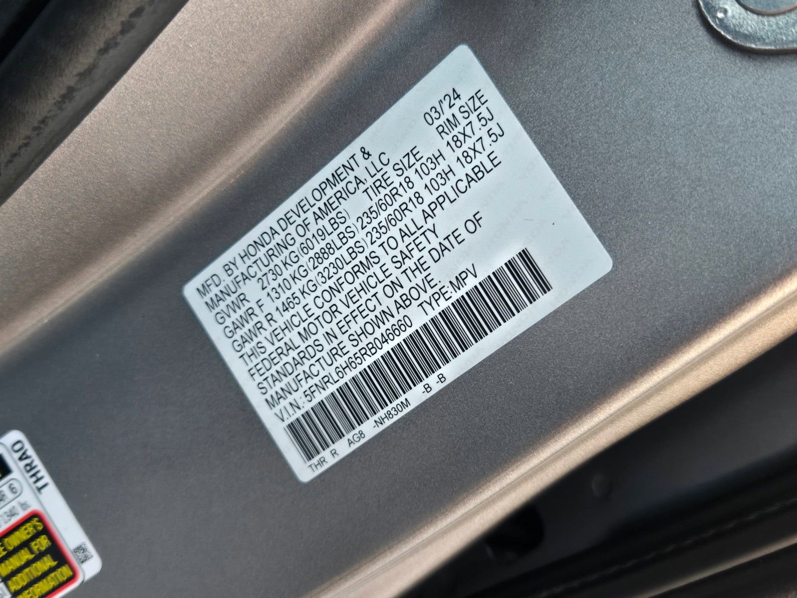 Used 2024 Honda Odyssey EX-L image 32