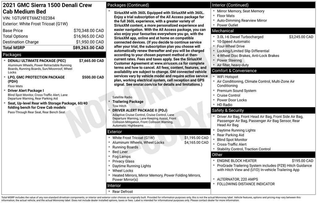 Used 2021 GMC Sierra 1500 Denali w/ Denali Ultimate Package AWD/4WD image 6