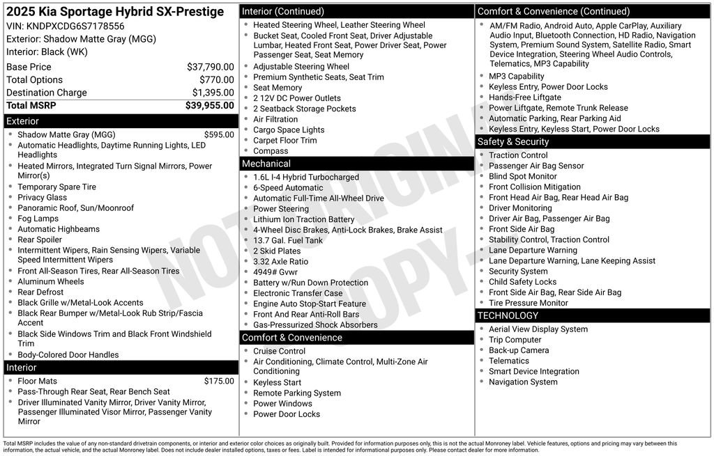 Used 2025 Kia Sportage SX Prestige image 40