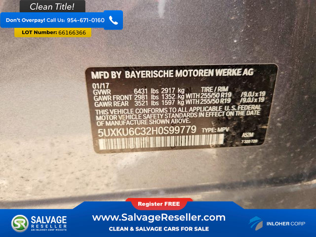 Used 2017 BMW X6 xDrive50i AWD/4WD image 17