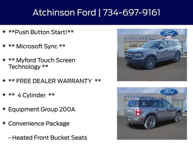 Certified 2022 Ford Bronco Sport Big Bend w/ Convenience Package image 8