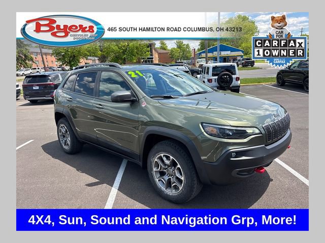 Used 2021 Jeep Cherokee Trailhawk w/ Sun, Sound & Nav Group