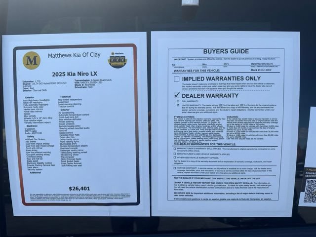 Certified 2025 Kia Niro LX FWD image 15