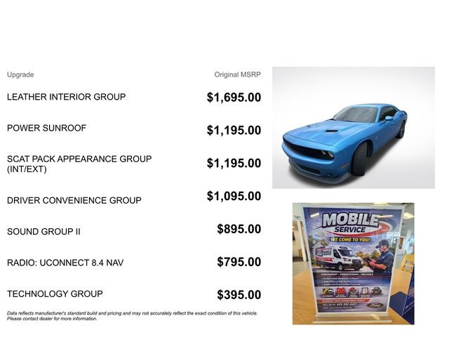 Used 2016 Dodge Challenger R/T Scat Pack w/ Leather Interior Group RWD image 3