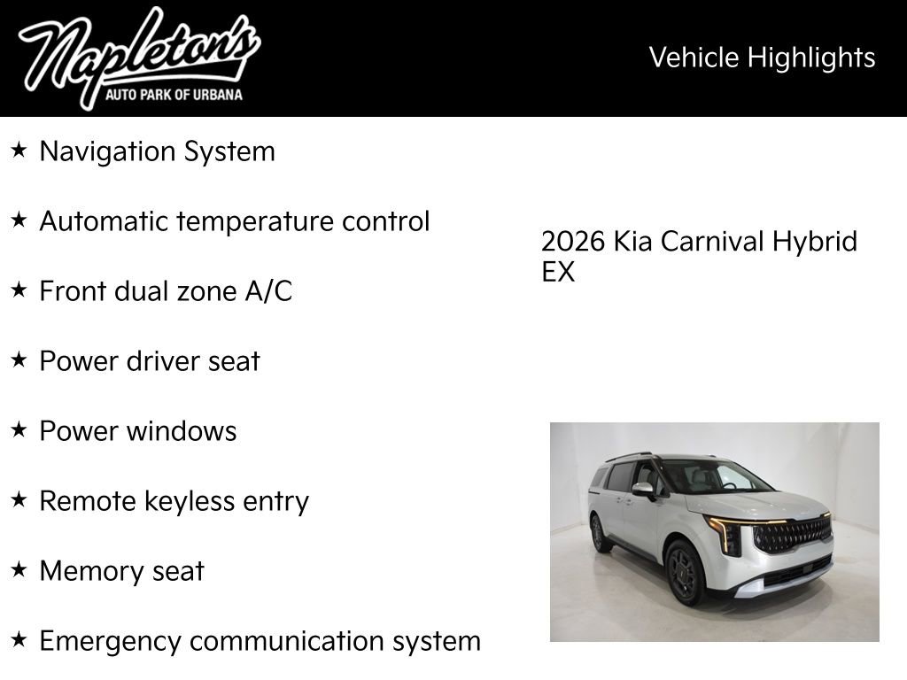 New 2026 Kia Carnival EX image 15