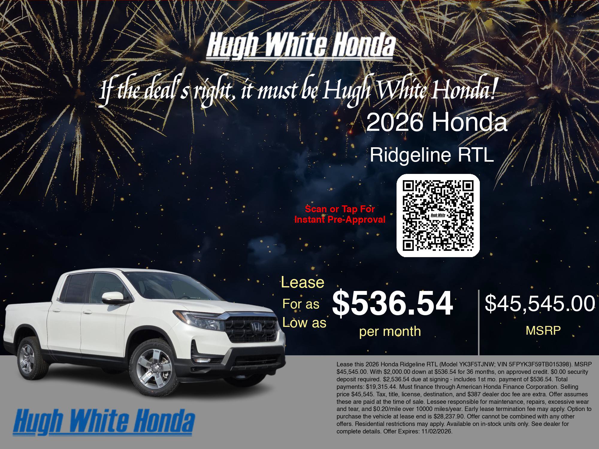 New 2026 Honda Ridgeline RTL image 25