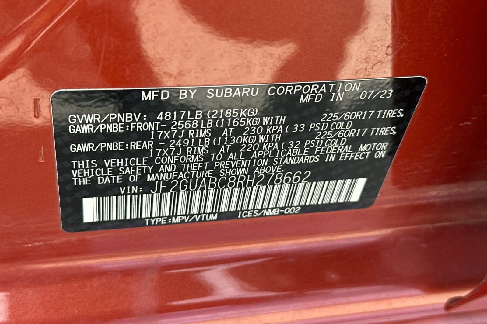 Certified 2024 Subaru Crosstrek 2.0i AWD/4WD image 27