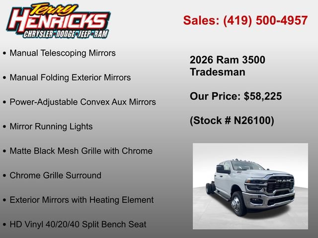 New 2026 RAM 3500 Tradesman w/ Chrome Appearance Group A AWD/4WD image 36