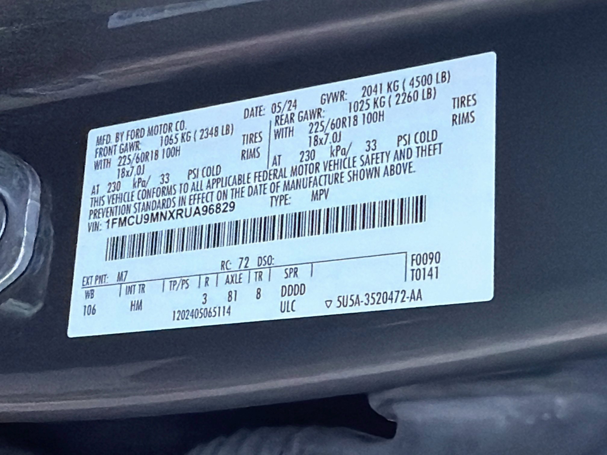 Used 2024 Ford Escape ST-Line AWD/4WD image 44