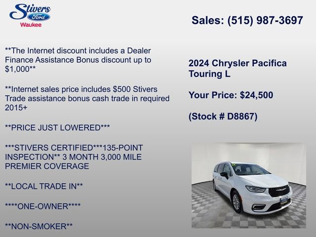 Used 2024 Chrysler Pacifica Touring-L image 7