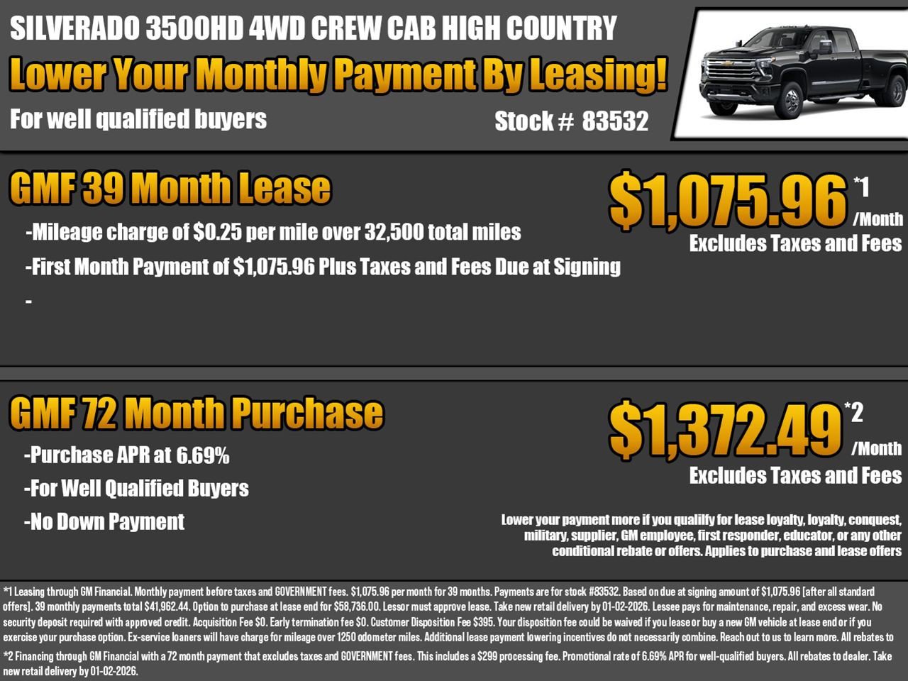 New 2026 Chevrolet Silverado 3500 High Country image 2