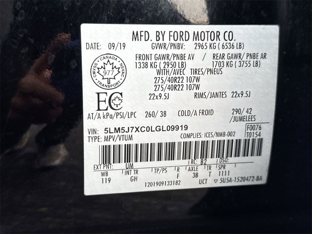 Used 2020 Lincoln Aviator Reserve w/ Equipment Group 202A image 28