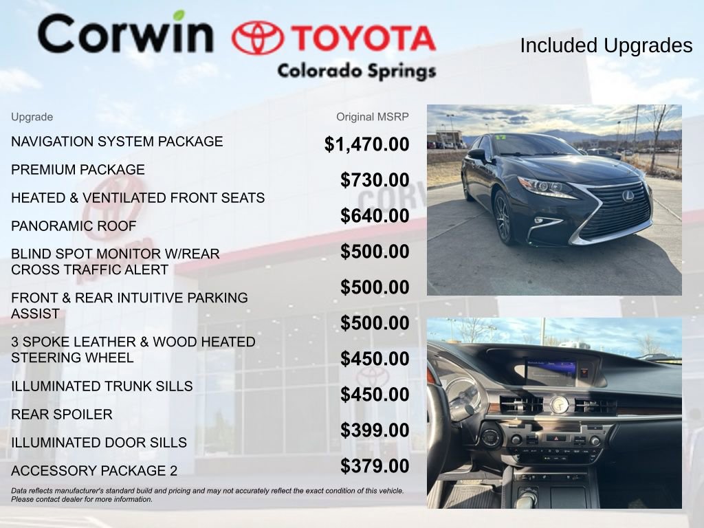 Used 2017 Lexus ES 350 w/ Navigation System Package image 4