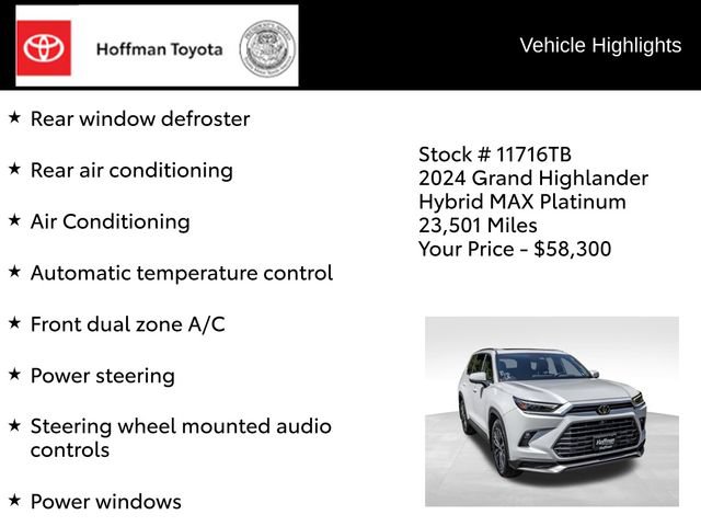Used 2024 Toyota Grand Highlander AWD Hybrid image 15