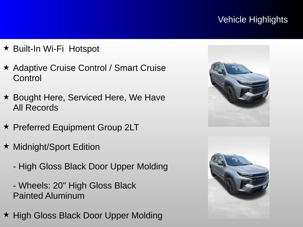 Used 2026 Chevrolet Traverse LT w/ Midnight/Sport Edition AWD/4WD image 8