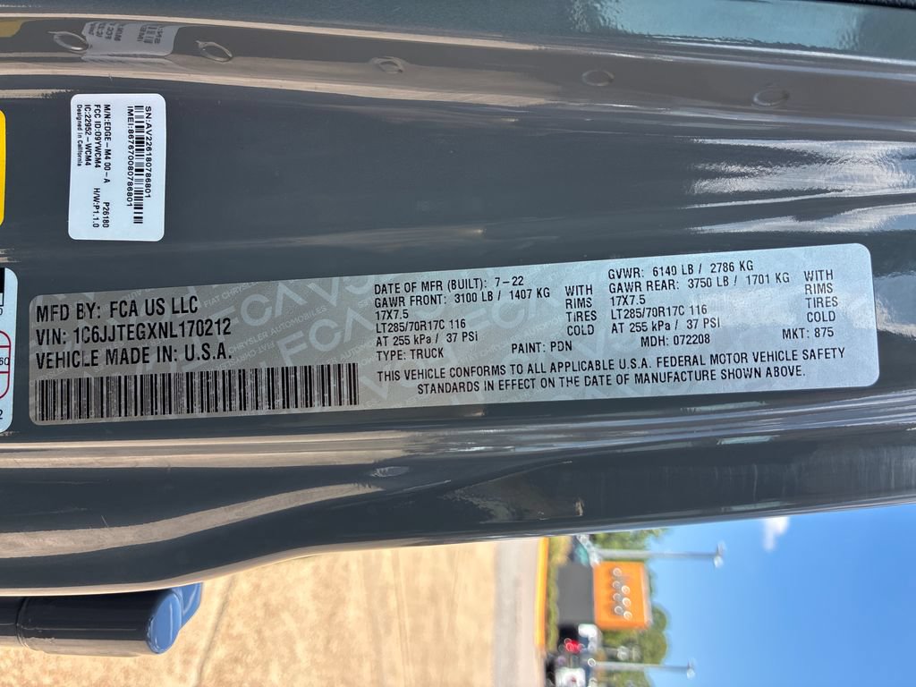 Used 2022 Jeep Gladiator Mojave w/ Cold Weather Group AWD/4WD image 26