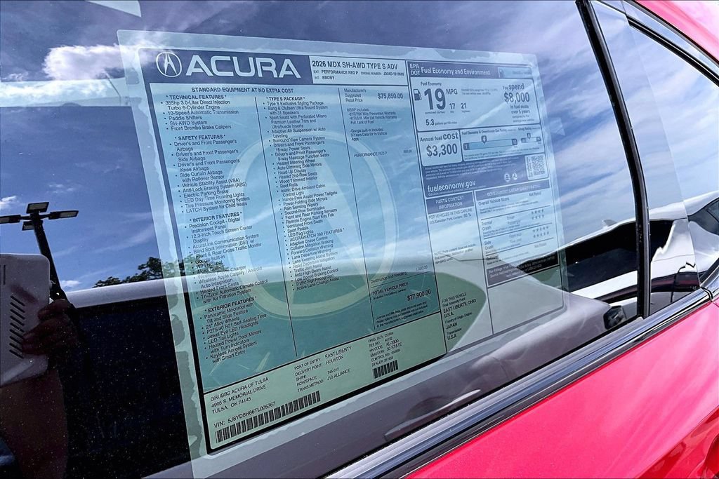 New 2026 Acura MDX Type S w/ Advance Package AWD/4WD image 30
