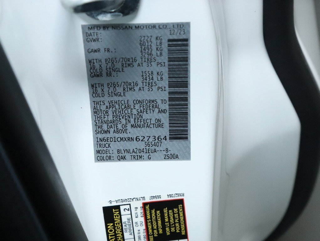 Used 2024 Nissan Frontier S w/ S Utility Package image 19