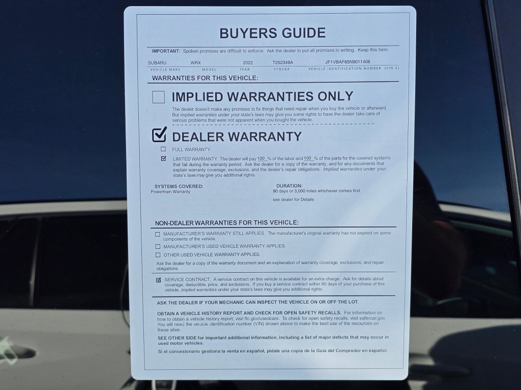 Used 2022 Subaru WRX Premium AWD/4WD image 42