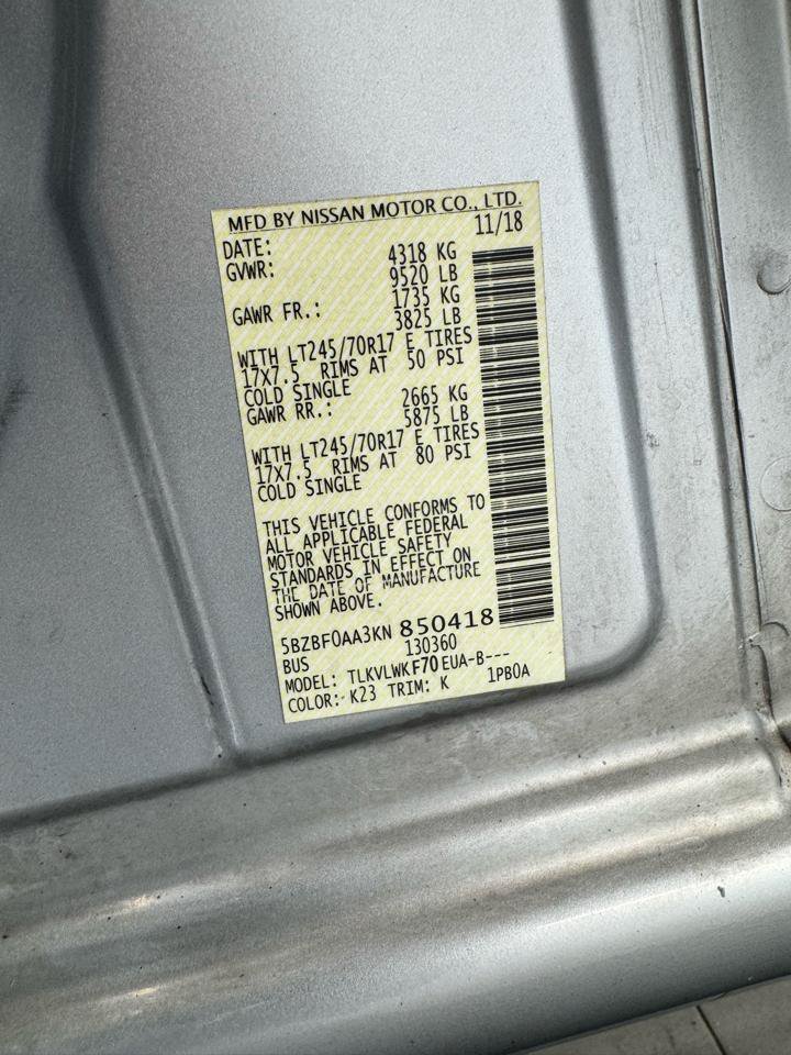 Used 2019 Nissan NV 3500 S RWD image 37