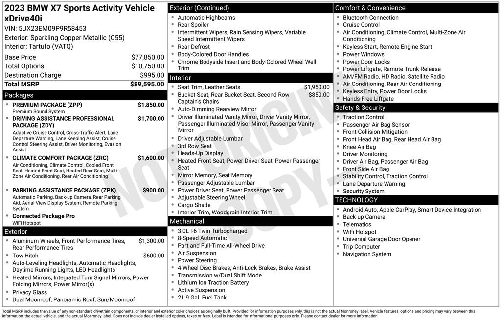 Certified 2023 BMW X7 xDrive40i w/ Premium Package AWD/4WD image 28