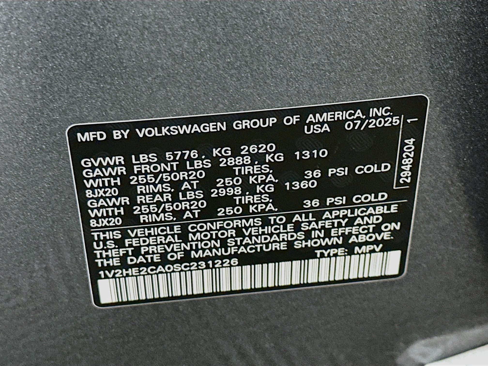 Used 2025 Volkswagen Atlas Cross Sport SE AWD/4WD image 12