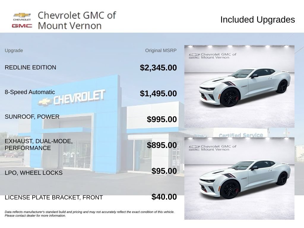 Used 2018 Chevrolet Camaro SS w/ Redline Edition RWD image 6